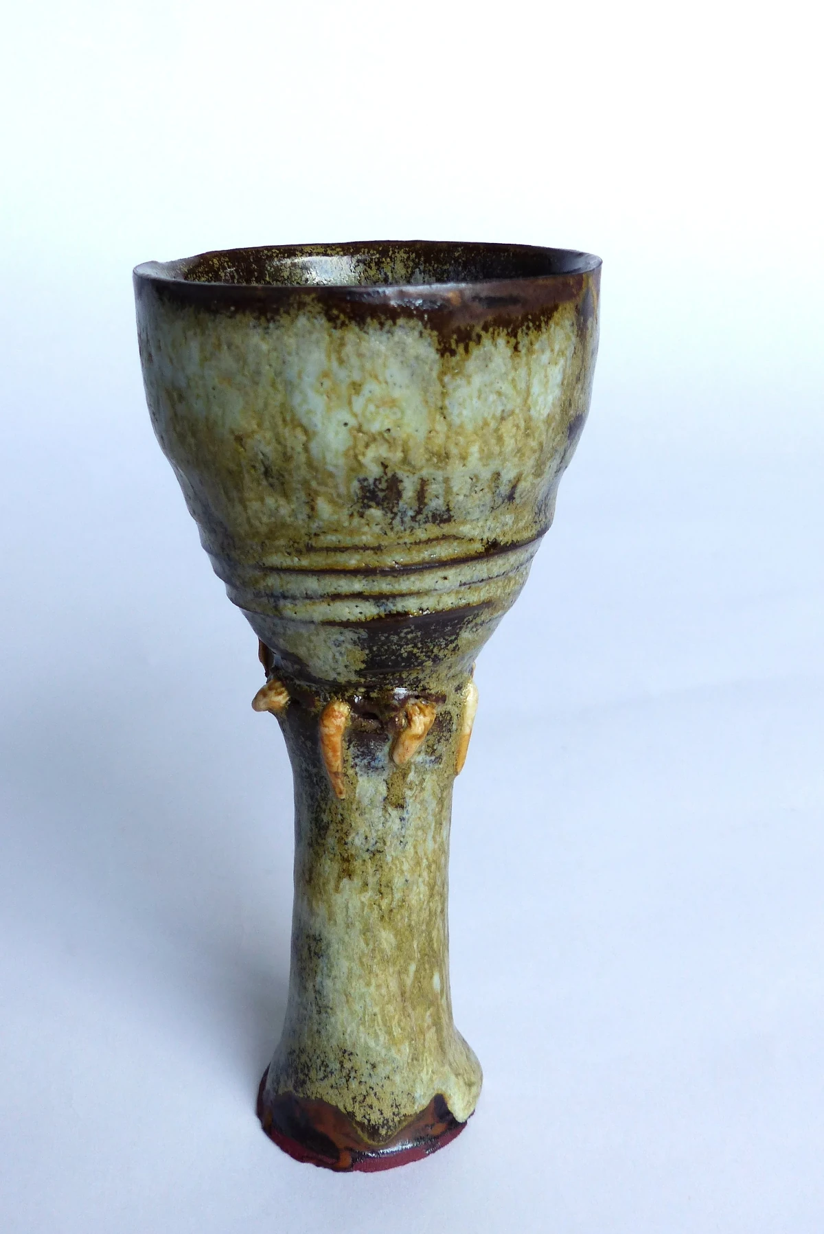 Verre à pied émaillé