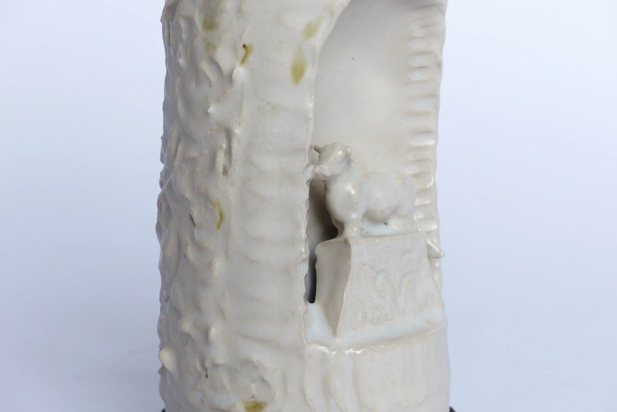 Bougie en céramique ornée de vache